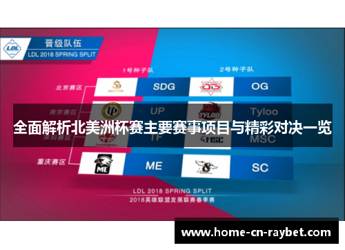 全面解析北美洲杯赛主要赛事项目与精彩对决一览